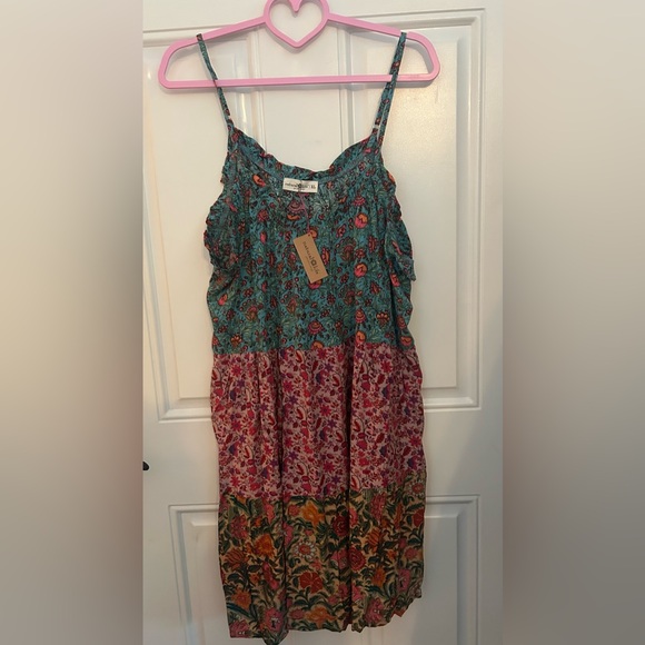 Natural Life Harley Mini Dress - Magenta Mixed Floral NWT - Picture 6 of 10